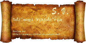 Sümegi Viktória névjegykártya